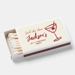 Hand Drawn I Stole This Matchbox Party Favor Matchboxes