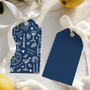 Hand-Drawn Illustrated Wedding Welcome Gift Tags