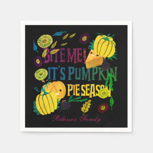 Hand-drawn illustration Pumpkin Pie Season  Napkins