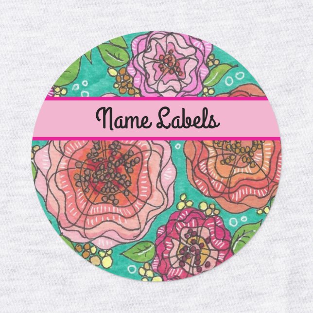 Hand-Drawn Iron-On Labels for a Personal Touch (Design 1)