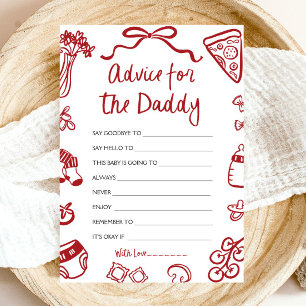 Hand Drawn Italian Advice for the Daddy-to-be Card