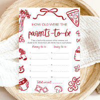 Hand Drawn Italian Baby Shower How Old Were They