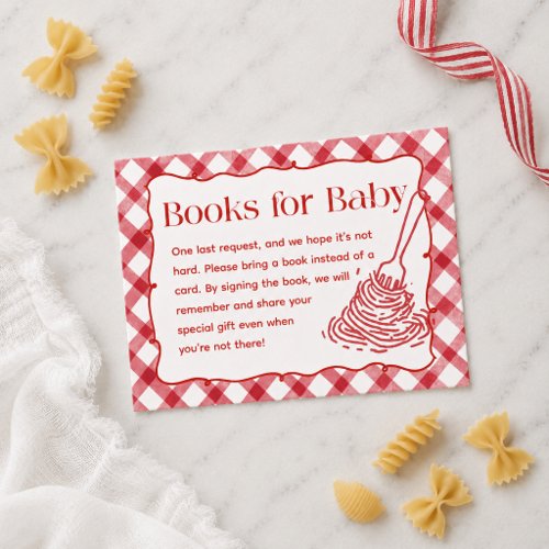 Hand Drawn Italian Books for Baby Enclosure Card