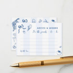 Hand Drawn Italian Parents Advice and Wishes Enclosure Card