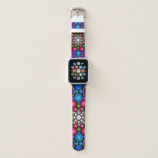 Hand Drawn Jeweled Dot Mandala Apple Watch Band