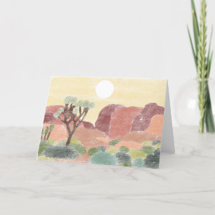 Hand Drawn Joshua Tree National Park Greeting Card