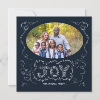 Hand Drawn Joy Christmas card