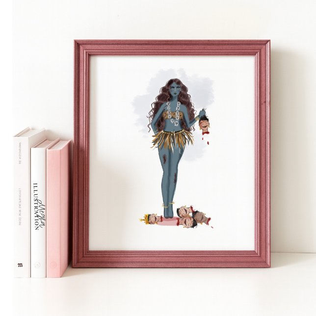 Hand drawn Kali maa, Indian art Poster (Creator Uploaded)