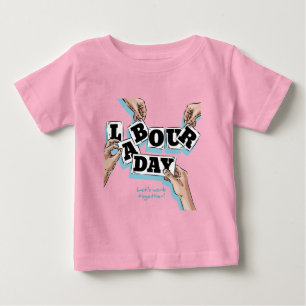 Hand drawn labor day - Lets work together Baby T-Shirt