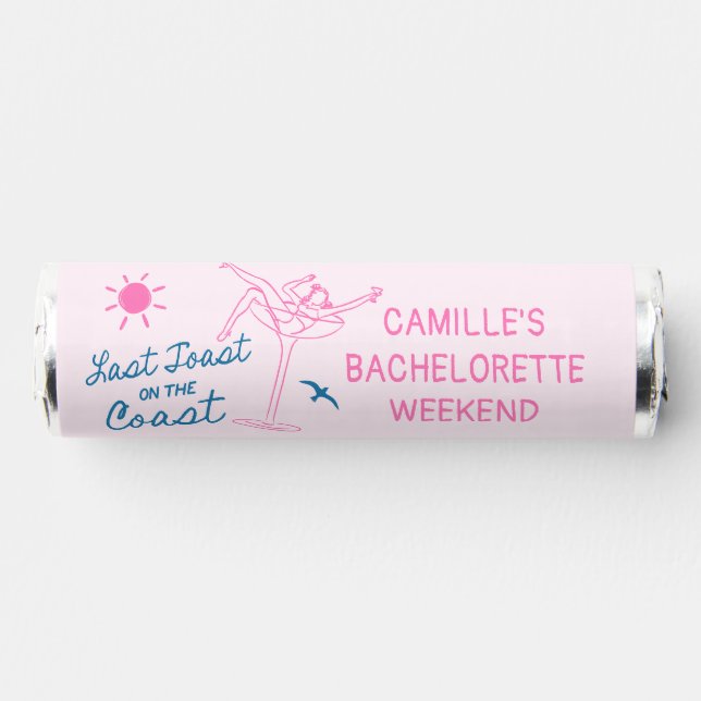Hand Drawn Last Toast Bachelorette Breath Savers® Mints (Front)