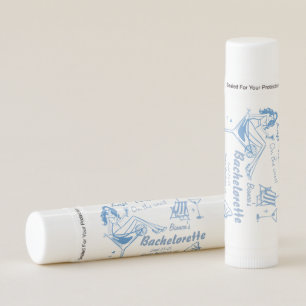 Hand Drawn Last Toast On The Coast Bachelorette Lip Balm