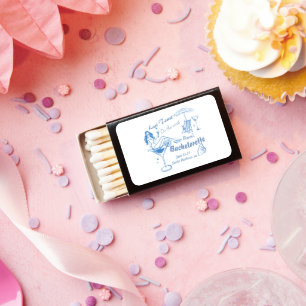 Hand Drawn Last Toast On The Coast Bachelorette Matchboxes