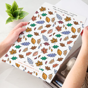 Hand Drawn Leaf Pattern Personal or Business Envelope Mailers