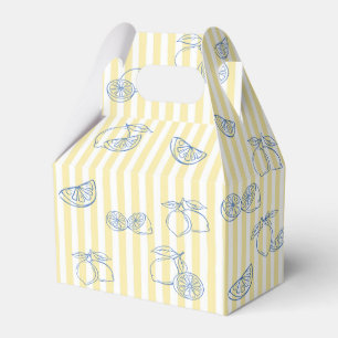 Hand Drawn Lemon Baby Shower Favor Box