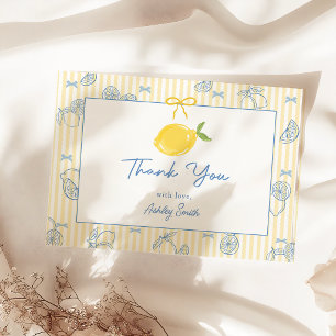 Hand drawn Lemon Baby Shower Thank You Card