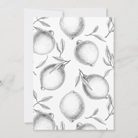 Hand drawn Lemon pattern (Front)