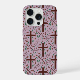 Hand-drawn Lenten Cross and Roses IPhone Case
