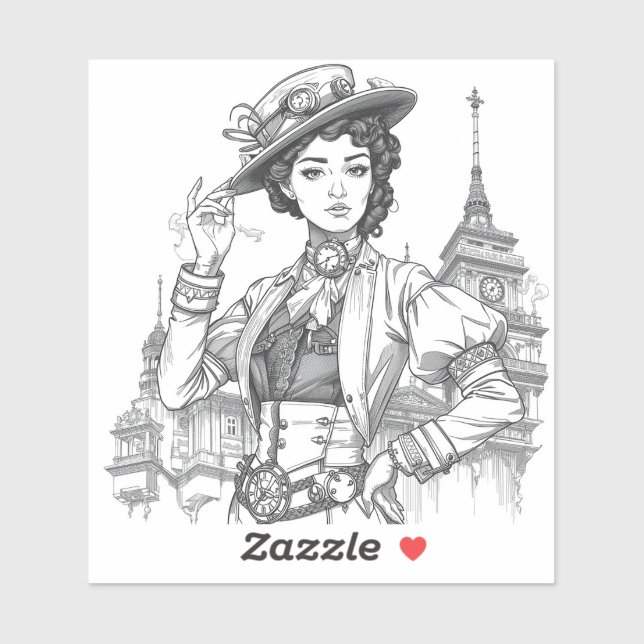 hand-drawn line art,  sticker (Sheet)