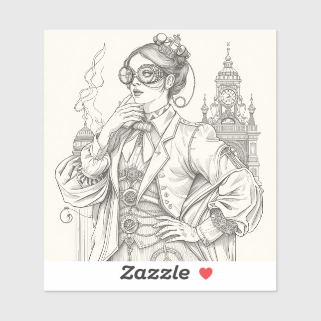 hand-drawn line art,  sticker (Sheet)