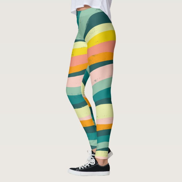 Colourful hotsell striped leggings