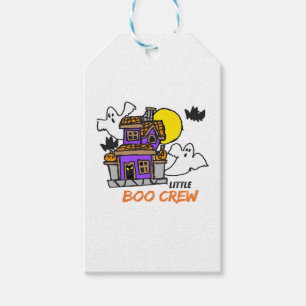 Hand Drawn Little Boo Crew Halloween Gift Tags