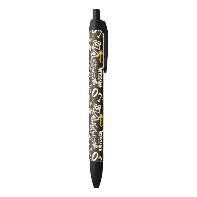 Hand Drawn Love Pattern Pen (Bottom (Vertical))