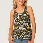 Hand Drawn Love Pattern Tank Top