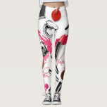 Hand-drawn makeup, vintage graphic pattern. leggings<br><div class="desc">Vintage hand drawn graphic seamless pattern with painted makeup Trend graphic contrasty glamour fashion seamless pattern. Isolated elements A midnight background adorned with pink blooming flowers. Chic and modern. Hand-drawn strokes bring to life a lush garden, creating a seamless pattern. A vintage-inspired decor with a modern twist. seamless, makeup, glamour,...</div>