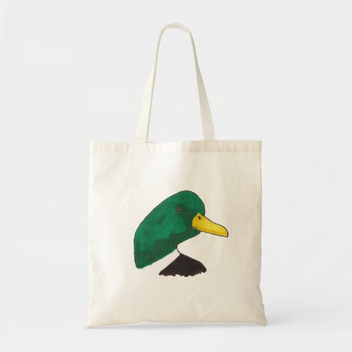 Hand_drawn Mallard Duck Tote Bag