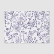 Hand Drawn Mallow Medicinal Cosmetic Wildflower Ti
