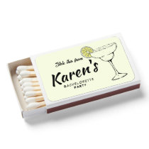Hand Drawn Margarita bachelorette Matchboxes