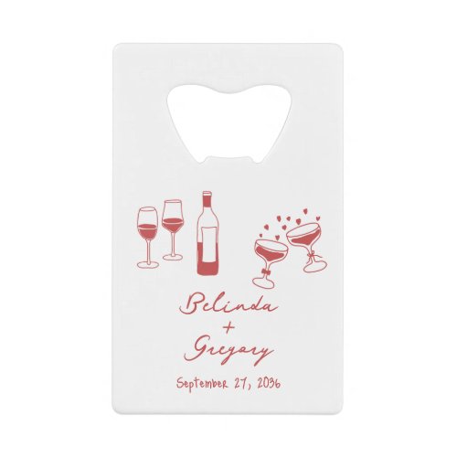 Hand Drawn Maroon Illustrations Doodles Wedding