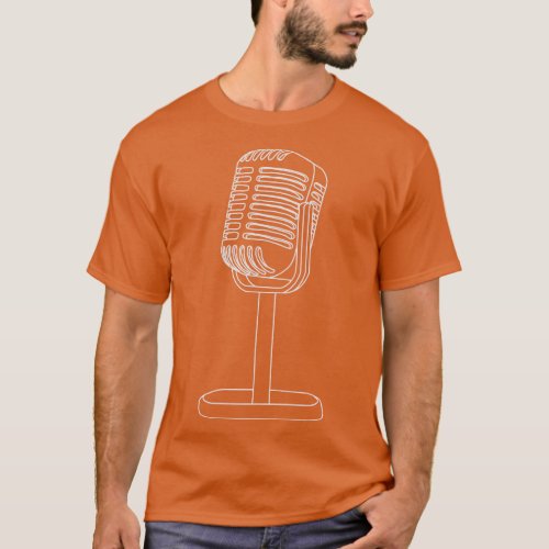 Hand Drawn Microphone 3 T_Shirt