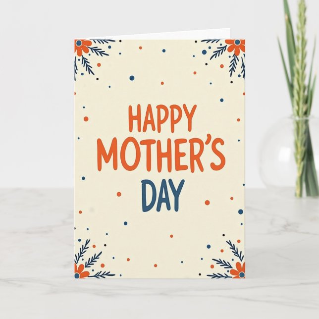Hand Drawn Mother Day Card (Front)