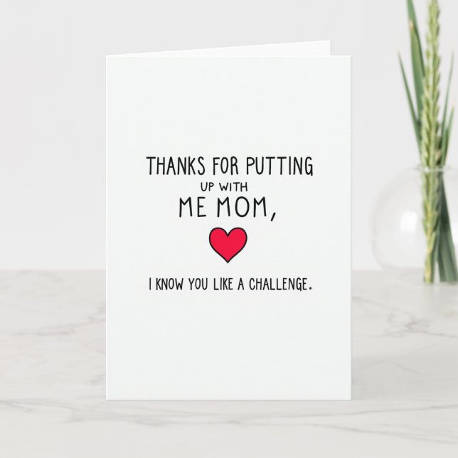 Hand Drawn Mothers Day Love Card (Front)