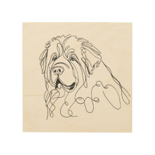 Hand Drawn Newfoundland Minimalist Line Art