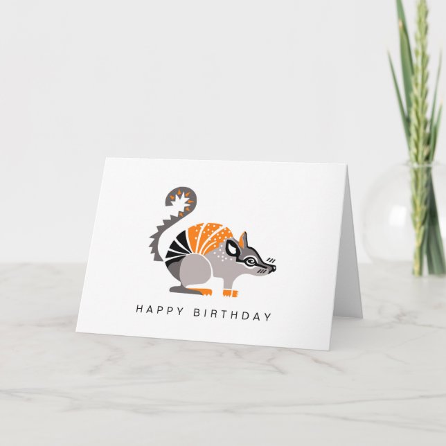 Hand drawn -  NUMBAT - Wildlife - Australia Card (Front)