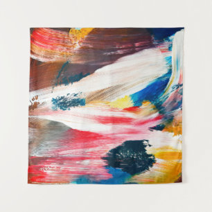Hand drawn oil painting. Abstract art background. Tapestry