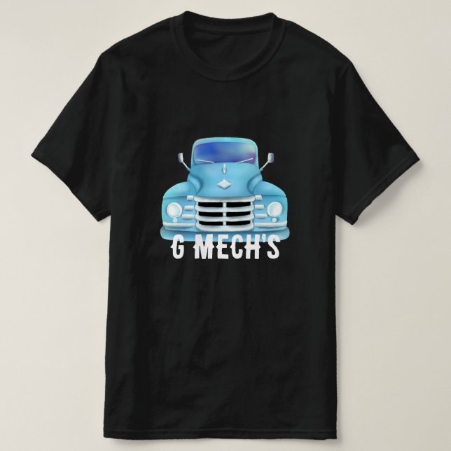 Hand drawn Old Truck GMech T-Shirt (Design Front)