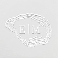 Hand Drawn Oyster Shell Monogram Wedding