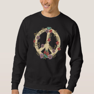 Hand drawn peace sign  sweatshirt