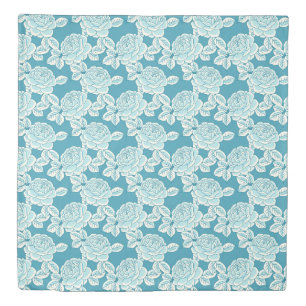 Hand Drawn Peony Floral Duvet Cover