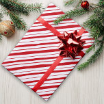 Hand Drawn Peppermint Stripe Classic Fun Christmas Wrapping Paper<br><div class="desc">This fun and festive design features hand drawn peppermint stripes in classic red and white for that cozy,  traditional holiday feeling with a hint of whimsy. Original art by Malissa Melrose.</div>