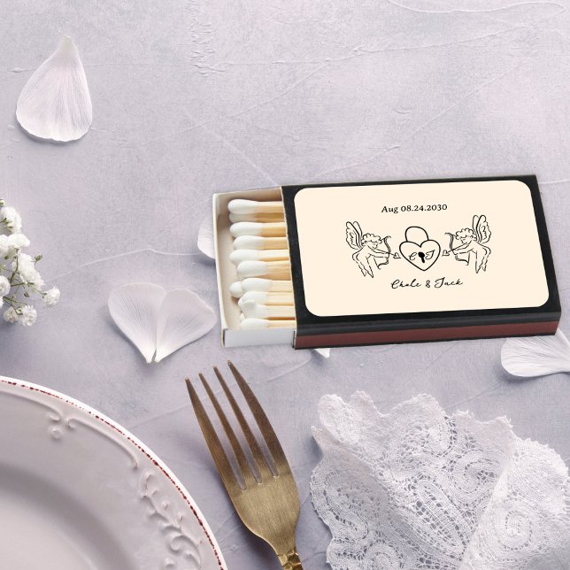  hand drawn Perfect Match Matchbox Wedding (Creator Uploaded)