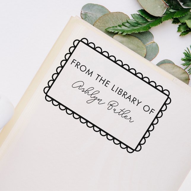 Hand Drawn Personal Library Book Stamp (Creator Uploaded)