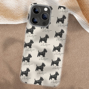 Hand Drawn Pet Portrait Scottish Terrier iPhone 16 Pro Max Case