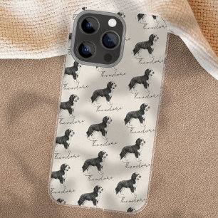 Hand Drawn Pet Portrait Watercolor Doodle Dog iPhone 16 Pro Max Case