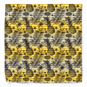 Hand Drawn Pineapples Bandana