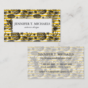 Hand Drawn Pineapples Business Card