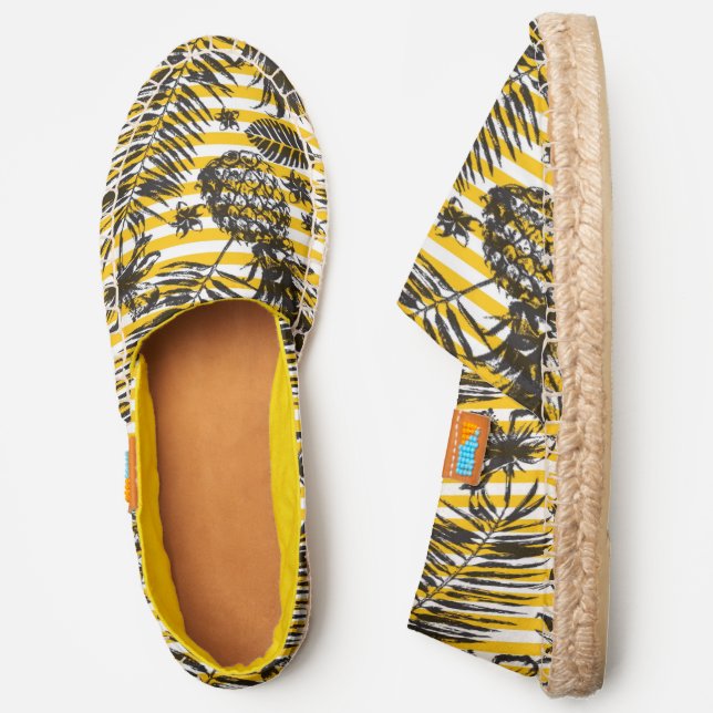 Hand Drawn Pineapples Espadrilles (Side)